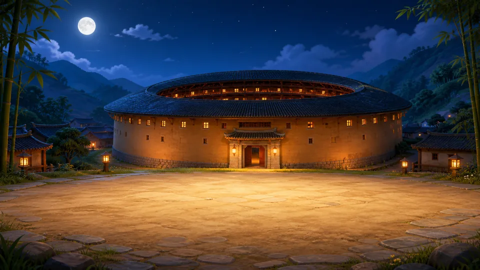 Fujian Tulou battle scene